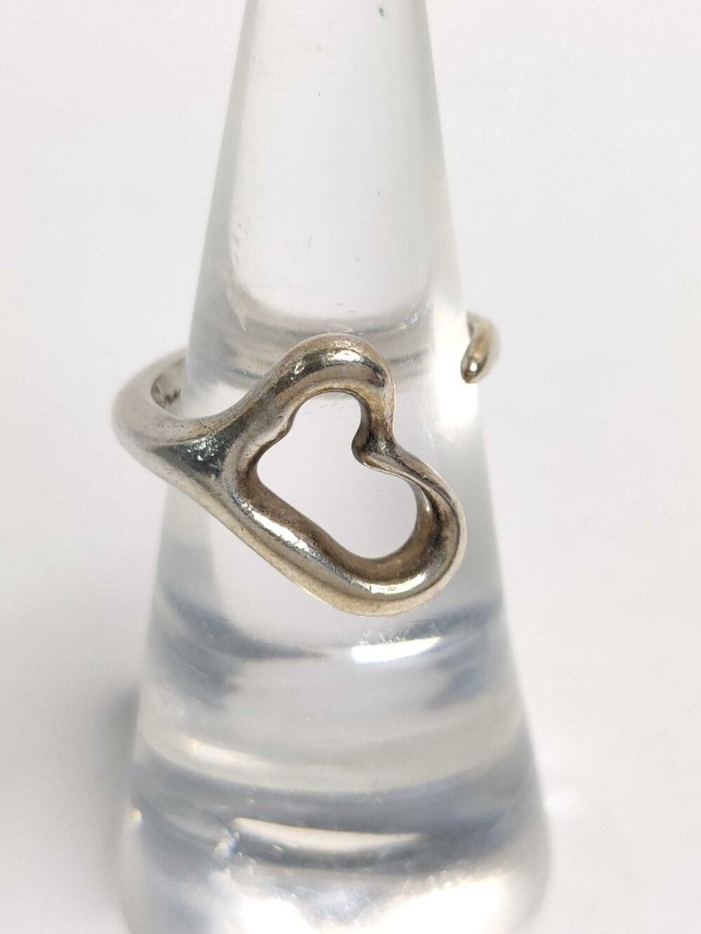 Authentic vintage Tiffany & Co. Elsa Peretti Open Heart in sterling silver